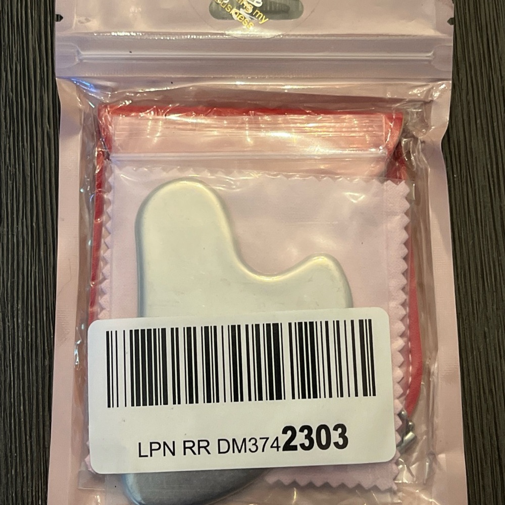 New ROISOOT Gua sha Stainless Steel Facial Tool With Pouch